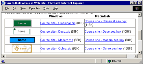 Course Site Downloads